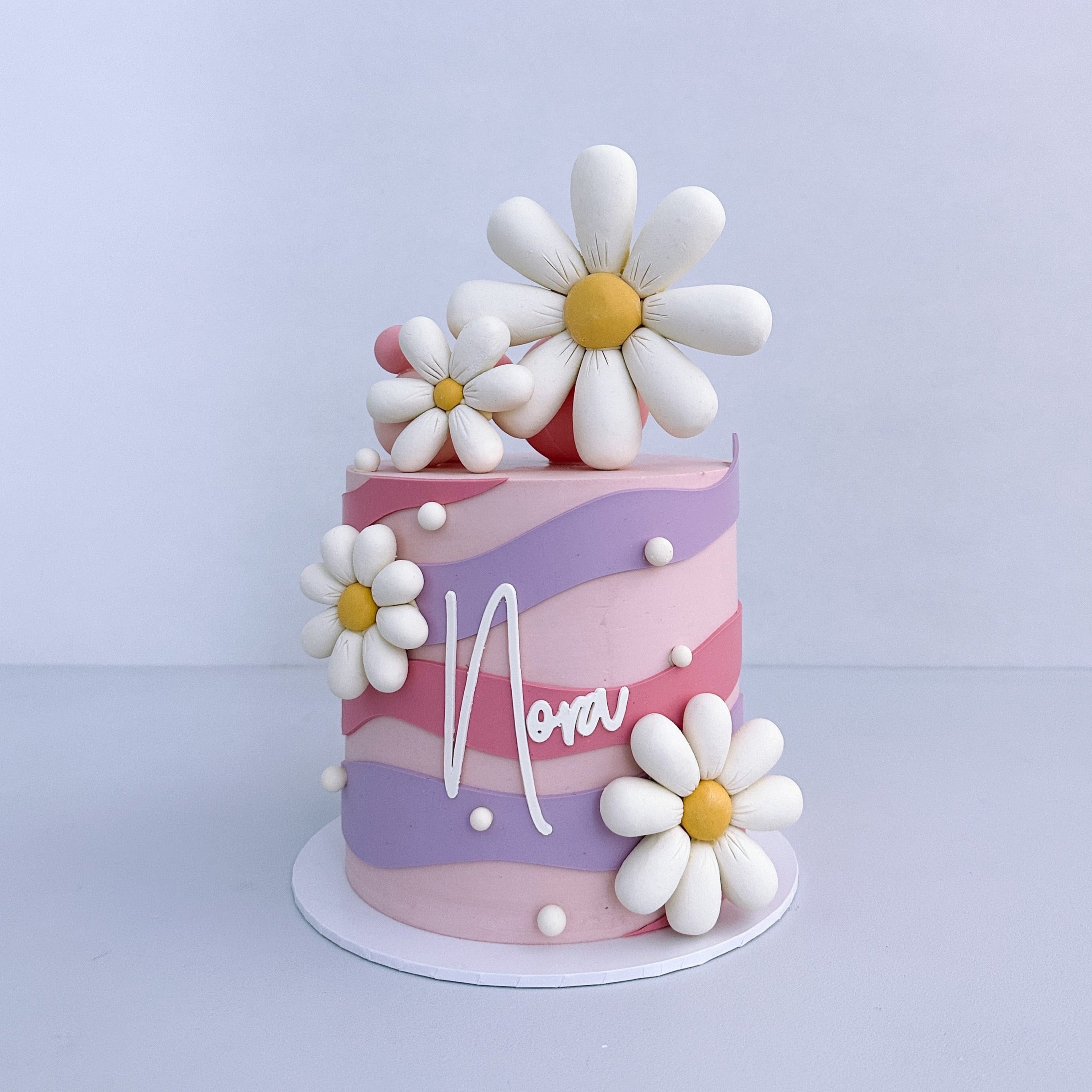 Buttercream Daisy Message Cake - Order Online | Sydney Delivery