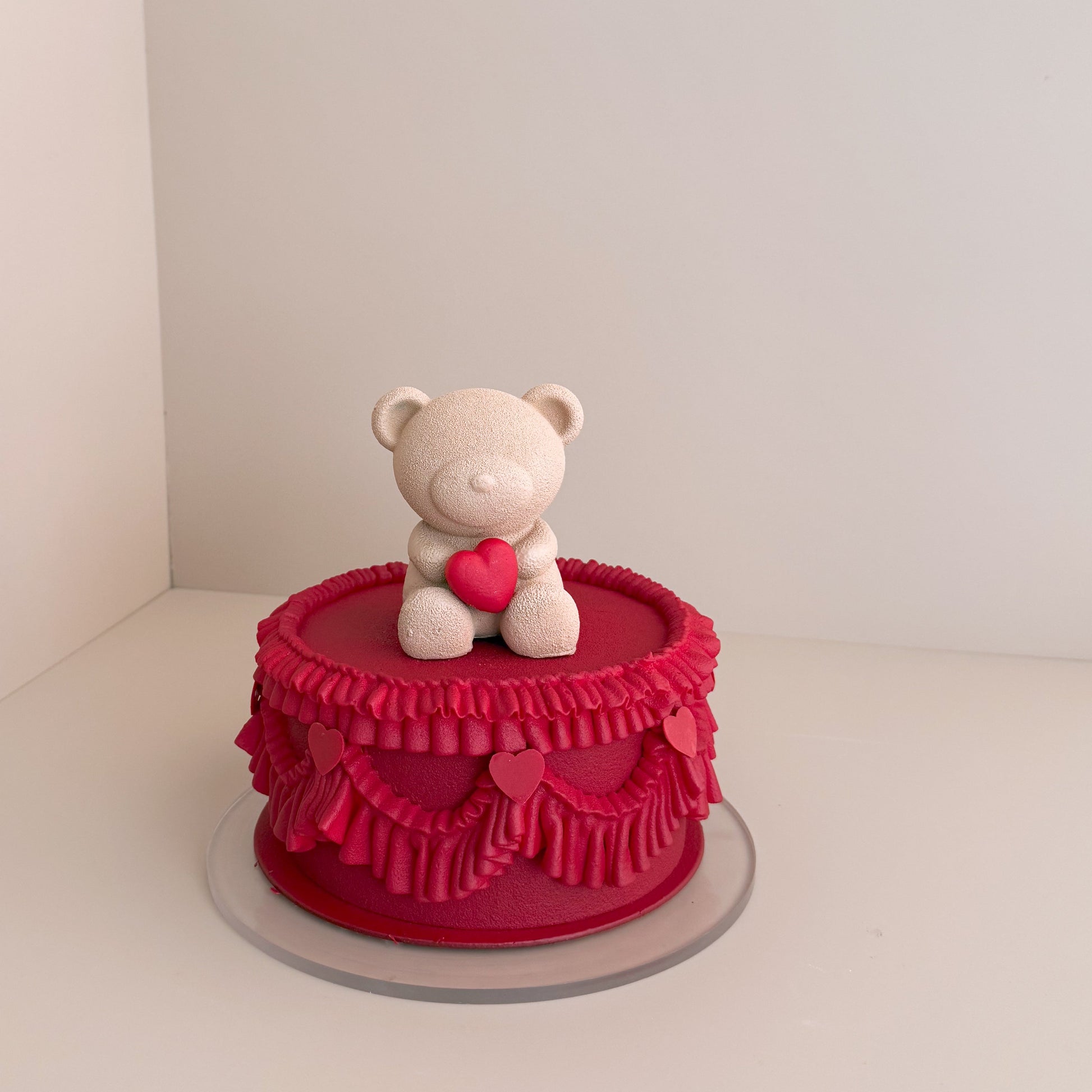 Valentines teddy bear cake - auckland cake 