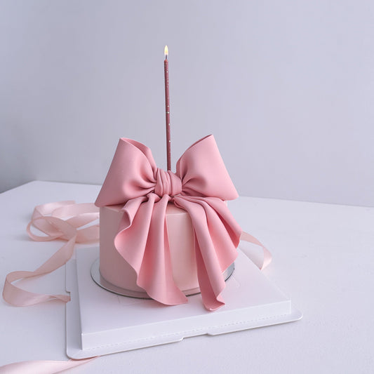 pink bow cake - auckland cake 